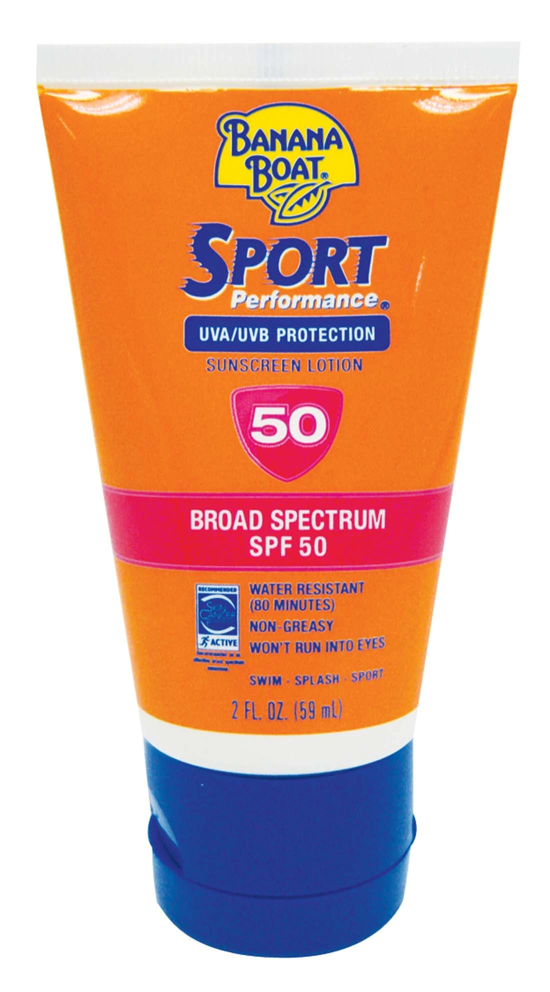 BANANA BOAT SUN SCREEN LOTION 2 OZ SPORT PERFORMANCE SPF50